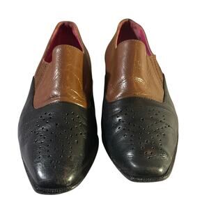 Joan & David size 8.5 Black and Brown Leather Shoes